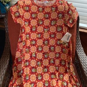 Lularoe Carly Dress NWT Disney Donald Duck